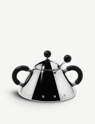 ALESSI: Sugar bowl and spoon