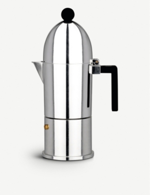 Alessi espresso coffee maker in stainless steel Moka line