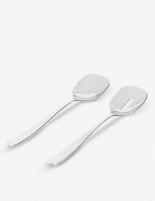 ALESSI: Stainless-steel salad set of two