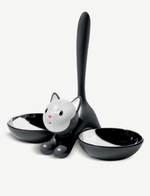 ALESSI: Tigrito stainless-steel cat bowl 28cm