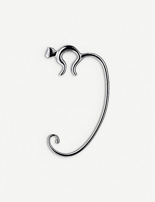 ALESSI: Minou curved stainless-steel purse hook 10.6cm