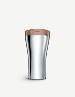 ALESSI: Caffa stainless steel reusable coffee cup 400ml