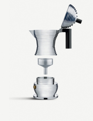 ALESSI: Pulcina aluminium casting espresso coffee maker 16.5cm