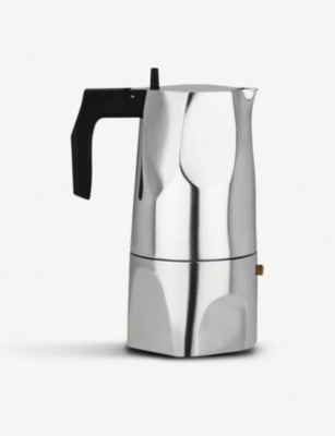 Shop Alessi Nocolor Ossidiana Aluminium Casting Espresso Coffee Maker 22.5cm