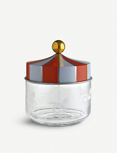 ALESSI: Circus glass jar 13cm