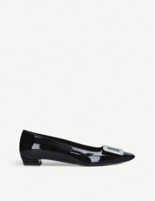 Belle Vivier patent leather ballerina flats