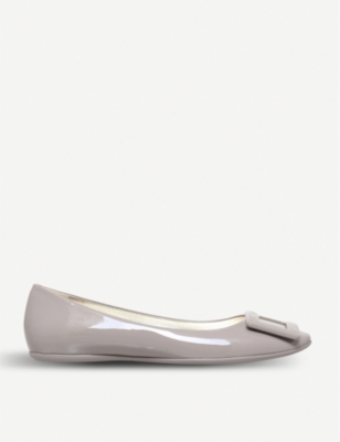 patent leather slip on