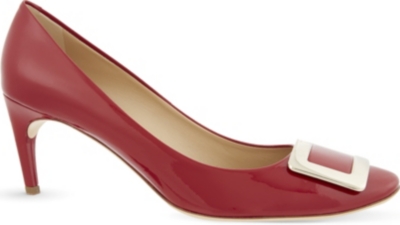 ROGER VIVIER Belle De Nuit Leather Court Shoes