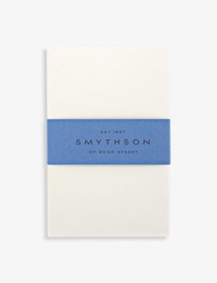 SMYTHSON: White Laid Kings correspondence cards