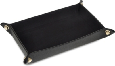 SMYTHSON - Panama small leather trinket tray 18cm | Selfridges.com