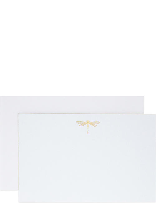 SMYTHSON: Dragonfly correspondence cards 10 pack