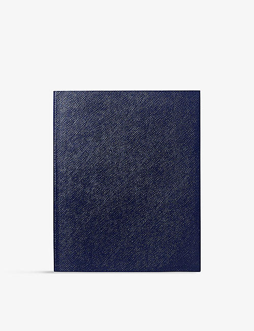 SMYTHSON: Portobello leather sketchbook 21cm x 26cm