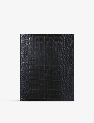 Smythson Evergreen Refillable Diary In Ludlow In Nile Blue