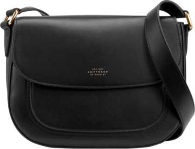 SMYTHSON - Connaught calf leather saddle bag | Selfridges.com