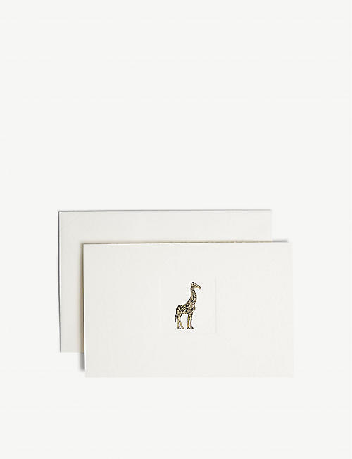 SMYTHSON: Giraffe notelets pack of ten