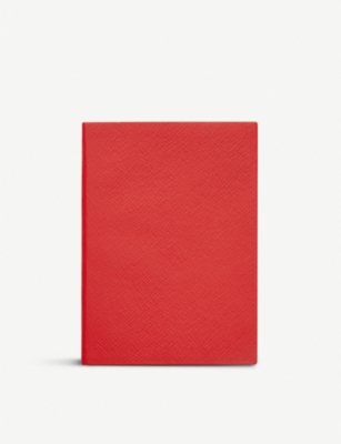 SMYTHSON: Soho leather notebook 15cm x 20cm