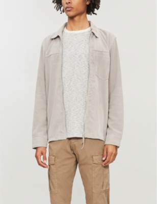 reiss grey suede jacket