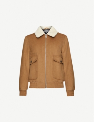 michael kors jefferson wool blend multi pocket jacket