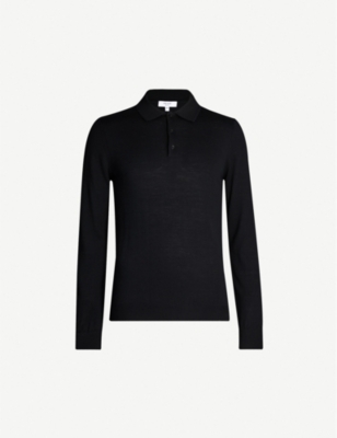 reiss long sleeve polo