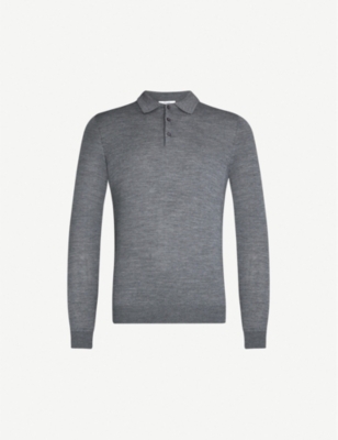 reiss long sleeve polo