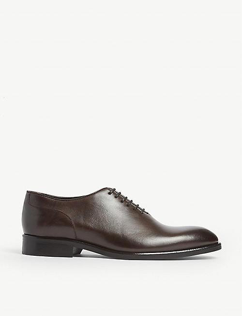REISS: Bay lace up leather shoes