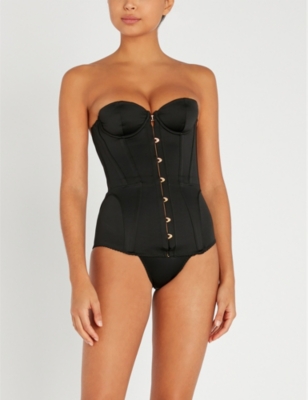 AGENT - Mercy satin corset | Selfridges.com