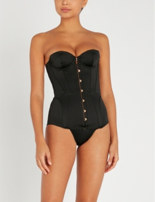 Predictor Fryse Afslut AGENT PROVOCATEUR - Mercy satin corset | Selfridges.com