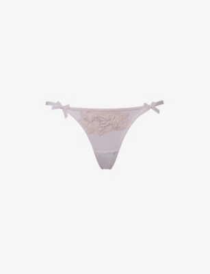 Agent Provocateur, Lorna Bow-embellished Embroidered Tulle Underwired  Soft-cup Bra, Pink, 32A,34A,32B,34B,36B,32C,34C,36C,38C,32D,34D,36D,38D, 32DD,34DD,36DD,38DD,32E,34E,36E,38E,32F,34F,36F