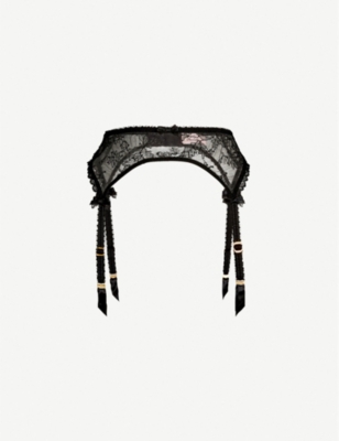 Agent Provocateur Hinda Lace Suspender Belt Selfridges Com