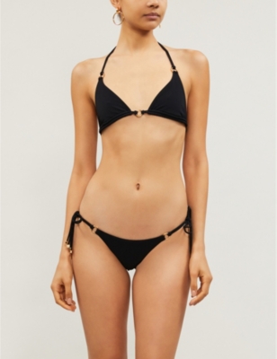 Shop Agent Provocateur Women's Black Malisa Halterneck Bikini Top
