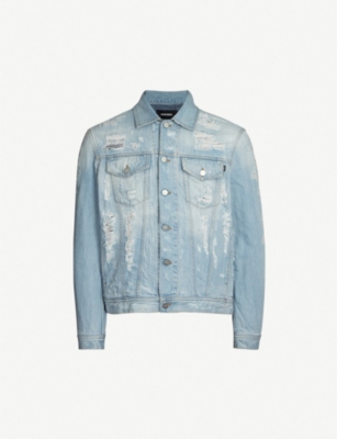 diesel distressed denim jacket