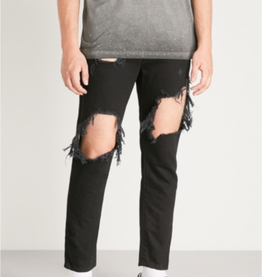 diesel ripped jeans