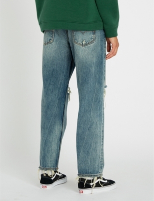 Diesel Dagh-xp Regular-fit Straight Denim Jeans In Indigo