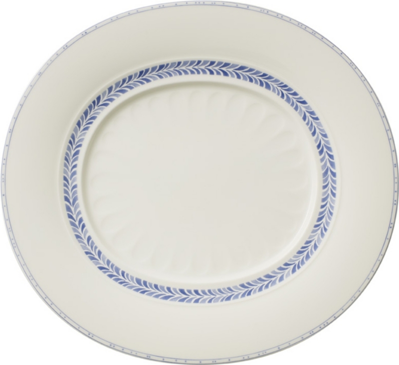 VILLEROY & BOCH Farmhouse Touch Blueflowers Relief gourmet plate 32cm