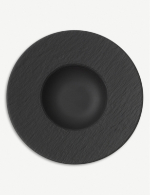 VILLEROY & BOCH: Manufacture Rock porcelain pasta plate&nbsp;29cm
