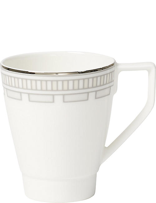 VILLEROY & BOCH: La Classica Contura geometric-pattern porcelain espresso cup 100ml