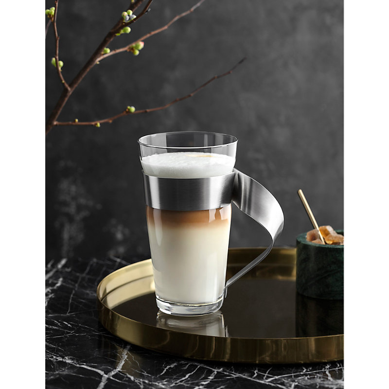 Shop Villeroy & Boch Newwave Latte Macchiato Curved Handle Glass Cup 500ml