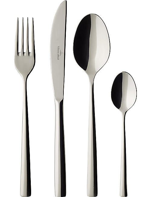 VILLEROY & BOCH: Set of four Piemont stainless steel cutlery set
