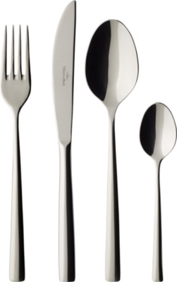 VILLEROY & BOCH Set of four Piemont stainless steel cutlery set