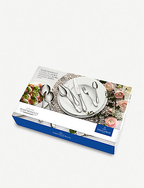 VILLEROY & BOCH: Mademoiselle 68-piece stainless steel cutlery set