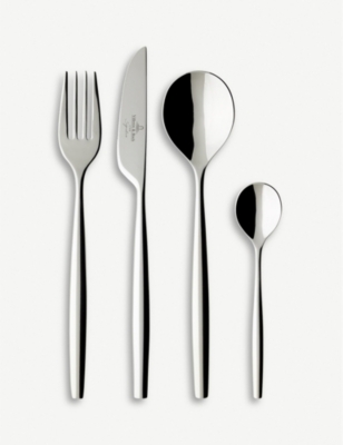 VILLEROY & BOCH: Metrochic 24 piece stainless steel cutlery set