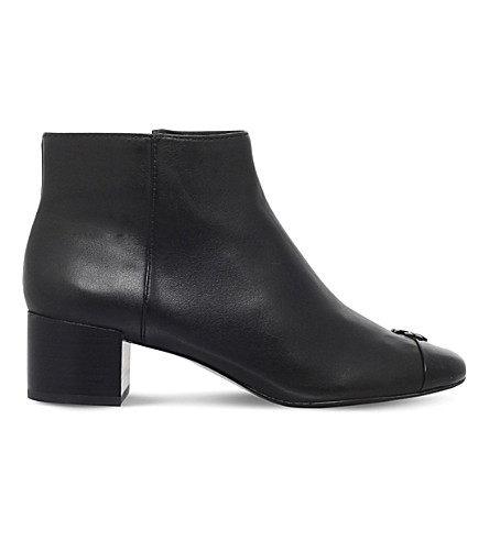 TORY BURCH - Jolie patent toe detail leather ankle boots | Selfridges.com
