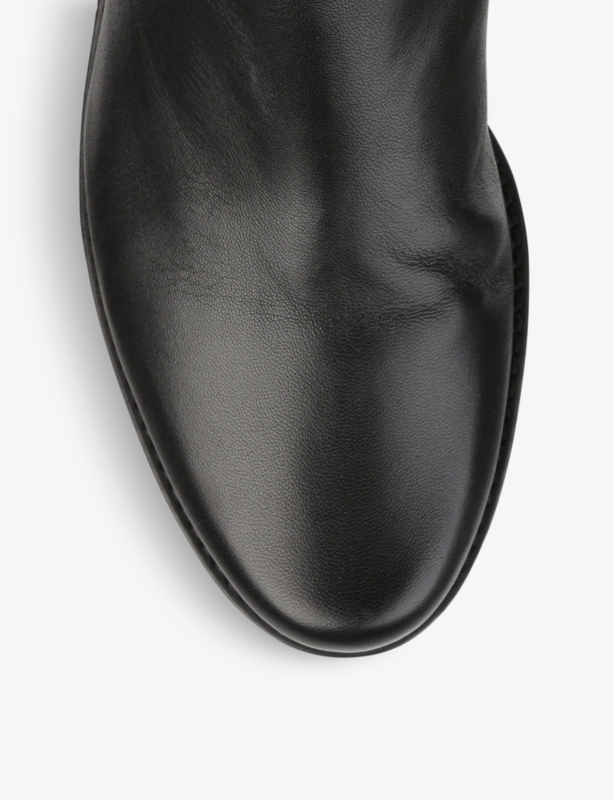 Reserve stretch-back leather boots