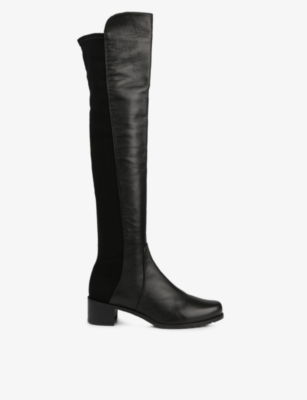 Reserve stretch-back leather boots