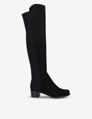 STUART WEITZMAN: Reserve suede over-the-knee boots