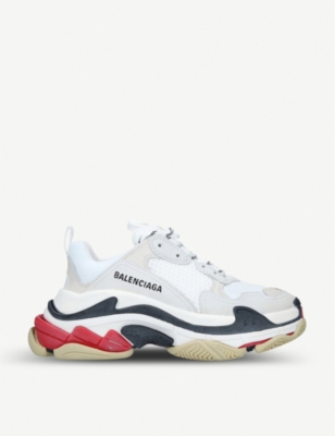 balenciaga triple s white selfridges