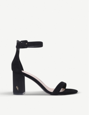 KURT GEIGER LONDON: Langley suede heeled sandals