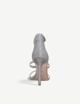 KURT GEIGER LONDON: Park Lane metallic sandals