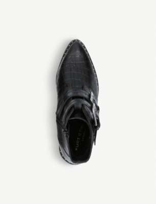 kurt geiger denny black croc