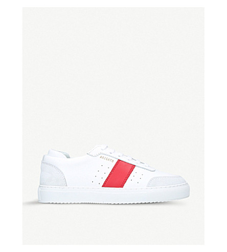 Axel Arigato DUNK SUEDE-TRIMMED LEATHER TRAINERS